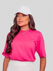 Kit 3 Basic Turtleneck Tshirt Women's T-Shirt - 黑色/裸色/粉紅色 - 查看 2