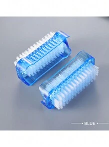 3支/1支双面美甲清洁刷 - 无香型，鬃毛美甲刷，脚趾甲护理工具，呵护指甲健康