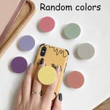 1 pieza Agarre de teléfono, Soporte de teléfono, Agarre de teléfono móvil y soporte plegable y expandible de forma redonda con colores de macarrón, multifuncional, intercambiable para teléfonos y tabletas compatibles con , teléfonos Android, regalo para cumpleaños, familia, amigos