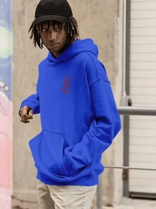 Guts Anime Blackswordman KANGAROO 2493 Sweatshirt - 寶藍色 - 查看 4