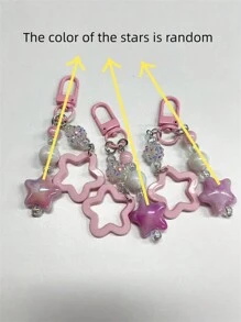 苹果 2000 年代时尚可爱卡通 3D 粉色蝴蝶 Y2K 耳机耳机壳兼容 AirPods 1 2 3 带卡哇伊星星吊坠保护壳柔软兼容 AirPods Pro 2 - 淺粉色 - 查看 4