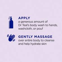 Gel de baño Dr Teal's Ultra Hidratante Calma y Duerme con Lavanda 24 Oz. con bomba - Lavanda - Ver 4