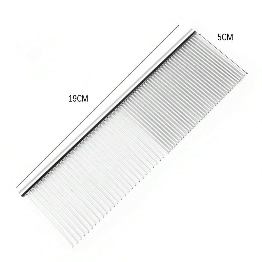 Pet Grooming Stainless Steel Brush Comb For Long Haired Cats & Dogs