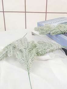 1/5/10 pezzi Decorazione natalizia per la casa Rami di pino artificiali Ghirlanda natalizia con decorazione innevata Pianta simulata Aghi di pino a cinque punte Accessori per albero di Natale Aghi di pino tridimensionali simulati - Multicolore - Visualizzare 9