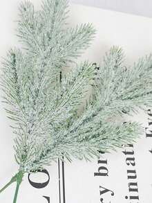 1/5/10 pezzi Decorazione natalizia per la casa Rami di pino artificiali Ghirlanda natalizia con decorazione innevata Pianta simulata Aghi di pino a cinque punte Accessori per albero di Natale Aghi di pino tridimensionali simulati - Multicolore - Visualizzare 10