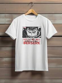 Anime Guts Black Swordsman Cotton T-Shirt Ref 1356 - 白色 - 查看 1