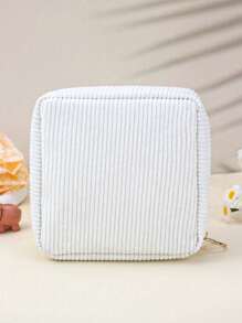 1pc Mini Makeup Bag Small Nylon Cosmetic Travel Case Organizer Mini Pouch Toiletry Zipper Pouch Lip Gloss Travel Bag Sanitary Napkin Storage Pouch Portable Makeup Bag Purse For Women Travel Essential And Back To School