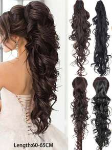 Tóc xoăn đuôi ngựa nhiều tầng cực dài kèm kẹp xương rồng - Nhiều màu - Xem 12