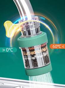 1 pièce Buse de filtre à eau détachable universelle convenant aux robinets de cuisine