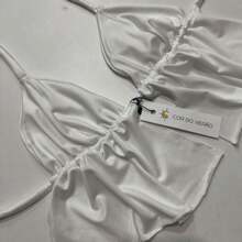 Cropped Curtain Top - trắng - Xem 1