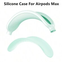 Apple Slime Silicone Protective Case Compatible With Airpods Max - Soft Silicone Cover, Waterproof, Dustproof, Fingerprint-Proof, Scratch-Resistant 360° Full Protection, Silicone Ear Cup Cover, Silicone Headband Cover, Silicone Headband Pad, Silicone Carrying Case, Flexible Silicone Material For Comfort, Durability And Easy Cleaning, Multiple Colors Available, Great Gift