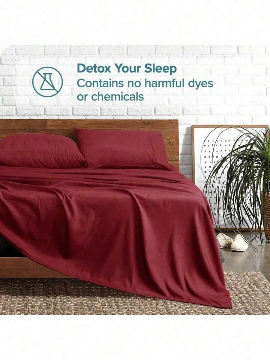 Sheet Set Queen Microfiber Ultra Soft Breathable 4 Piece Full Size Bed