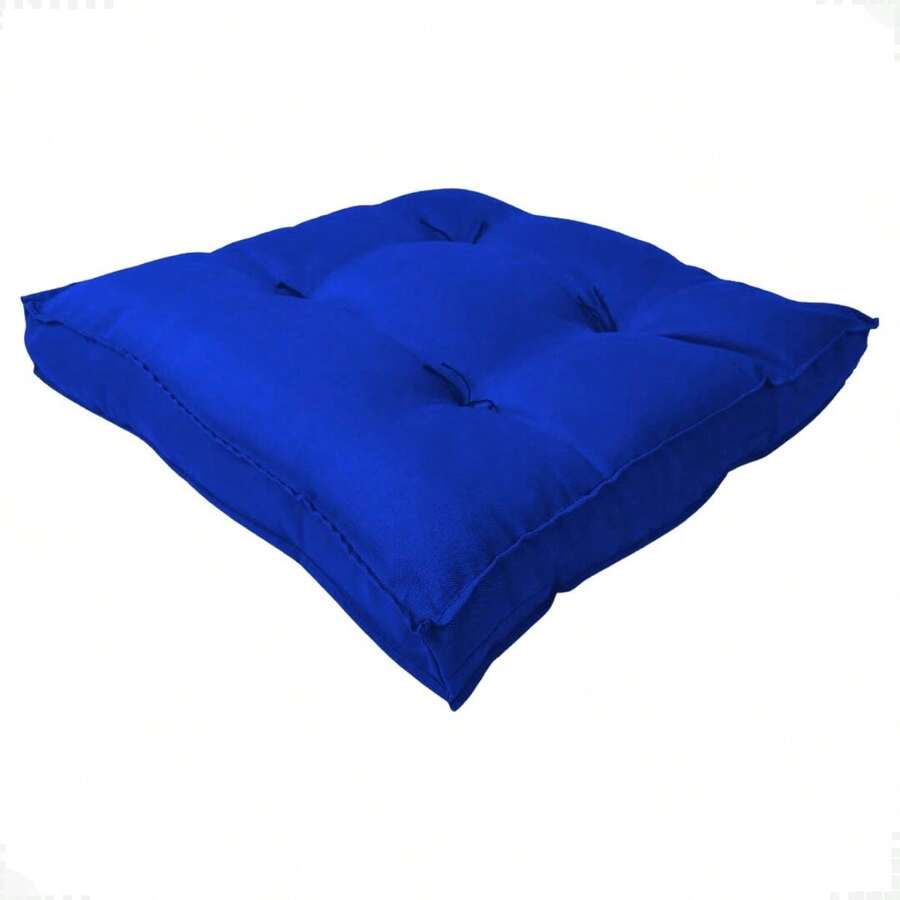 KIt 2 Novita Futon Cushions 45x45cm Various Colors For Pallets Armchair Soft Comfortable Chair - 寶藍色 - 查看 1