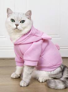 1pc Pig Costume Hooded Sweatshirt Outfit For Dogs And Cats