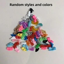 10 件/20 件/30 件时尚各式耐用塑料鞋套装，适合 11.8 英寸娃娃 - 彩色鞋子配饰 - 送给女孩的完美礼物