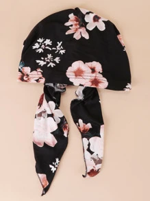 女士假日印花渔夫帽，夏季，沙滩 - 黑色 - 查看 3