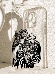 1 件圣母玛利亚与耶稣基督手机壳，防摔防滑，适用于 、Honor、Redmi、Galaxy、Pixel