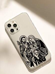 1 件圣母玛利亚与耶稣基督手机壳，防摔防滑，适用于 、Honor、Redmi、Galaxy、Pixel