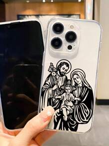 1 件圣母玛利亚与耶稣基督手机壳，防摔防滑，适用于 、Honor、Redmi、Galaxy、Pixel