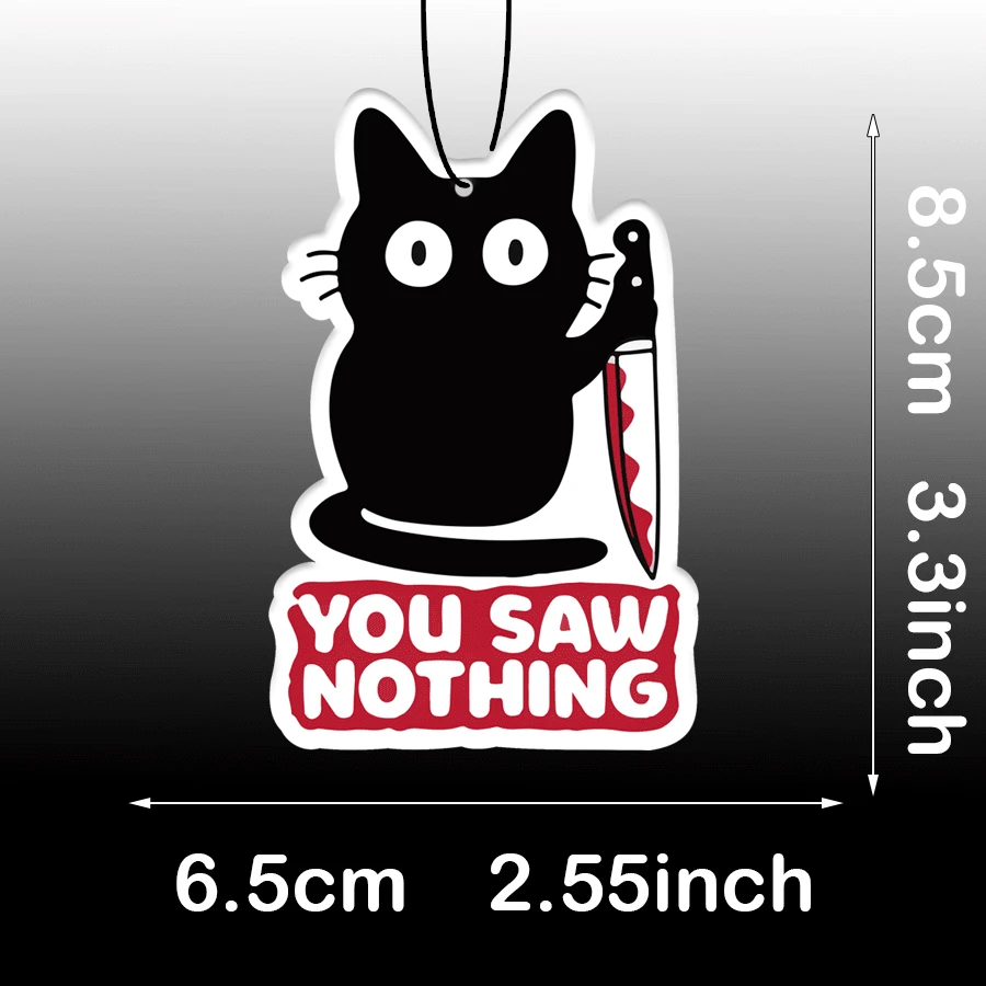 Funny Halloween Anime Animal Design ,Car Air Freshener And Rearview