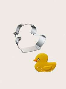 1 Pc Cartoon Animal Stainless Steel Cat Shaped Cookie Cutter, Strawberry Excavator Baking Mold - Cookie Cutters - View 6