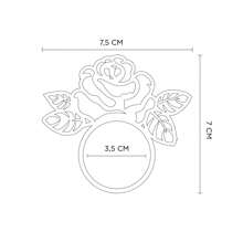 Deliquadros Set Of 15 Decorative Ring Napkin Holders - Various Models - 玫瑰 - 查看 3