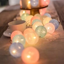 Thread Ball LED Fairy String Lights, Energy Efficient Decorative Fairy Lights, LED String Lights For Outdoor Indoor Bedroom Wedding Party Decorbaby Shower Family Decorations Gifts - Color - View 13