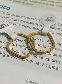 Stainless Steel Ring - 金色 - 查看 2