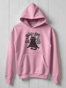 Cute Kitten Cat Sweatshirt I Don't Need To Make Sense  Meme 1996 Flow Fx - 淺粉色 - 查看 1