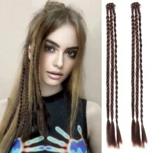 2 chiếc kẹp tóc tết trong tóc nối Blode màu nâu sẫm màu nâu nhạt màu đen kẹp tóc giả tóc sợi tổng hợp tóc nối phụ nữ mặc hàng ngày dự tiệc kẹp tóc nối tóc tự nhiên hàng ngày - Nhiều màu - Xem 9