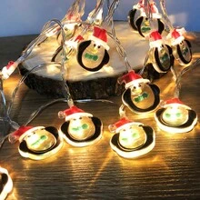 1 dây đèn hình người tuyết 1,5M 10LED/3M 20LED trang trí Giáng sinh, đèn trang trí không khí Giáng sinh thiết kế mới, trang trí cây thông Noel vui vẻ cho gia đình, ngày lễ năm mới, trưng bày cửa sổ, sân ngoài trời, trang trí tiệc trong nhà, chạy bằng pin (không bao gồm pin), trang trí phòng trang trí Giáng sinh đèn Giáng sinh trang trí phòng ngủ trang trí nhà trang trí tiệc lễ hội ngày lễ quà tặng giáng sinh lễ tạ ơn trang trí cây thông Noel đồ trang trí - Màu trắng ấm áp - Xem 6