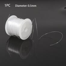 1 dây nylon pha lê trong suốt DIY, dây câu 0,25mm/54m; 0,3mm/45m; 0,4mm/27m; 0,5mm/13m; 0,6mm/11m, dùng để làm dây xâu hạt DIY, làm vòng tay thủ công - Trong sáng - Xem 12
