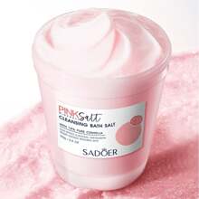 Himalayan Pink Salt Exfoliating Cleanser, Pore Refining Scrub, Moisturizing Softening Scrub