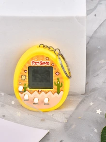 1个经典电子宠物机钥匙扣，内置168种虚拟宠物，迷你游戏钥匙扣挂件，背包挂件，可用于养成和玩游戏，适合生日和游戏派对（含纽扣电池），汽车配件，包包挂饰，可爱哥特风，Y2K风格，万圣节配件，教师节圣诞节礼物创意，包包挂饰，汽车配件，送给朋友或姐妹