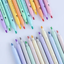 Fluorescent Pen 6-Color Set Macaron Color Morandi Color Highly Attractive Painting Pen Fluorescent Marker Pen Marking Line - Multicolor - View 2