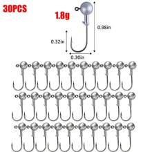Goture 圆形铅头钩，用于淡水咸水钓鱼的铅头钩，带钓鱼箱的 Swimbait 铅头钩，用于钓鳟鱼鲈鱼，Crappie Pro 铅头钩
