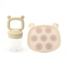 Baby Food Freezer Tray And Fruit Feeding Combo (2pcs), Breastmilk Popsicle Mold, Fruit Feeder And Baby Self Feeding Food Supplement Pacifier - Multicolor - View 11