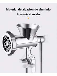 Molino de Carne Molinillo de Acero Inoxidable Manual - Plateado - Ver 5