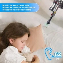 Aspiradora Vertical Ciclónica 3 en 1- Aspiradora de Mano Ligera -Cable 6 Metros- 800 ml de Capacidad- 3 Sistemas de Filtrado, HEPA- Accesorios incluidos - Funcional y Versátil - Gris - Ver 8