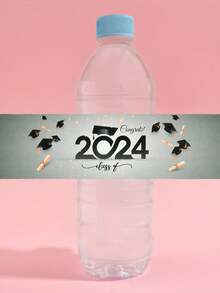 10pcs/Pack Graduation Water Bottle Stickers, Graduation Party Stickers, Party Water Bottle Labels,Christmas - Multicolor - View 3