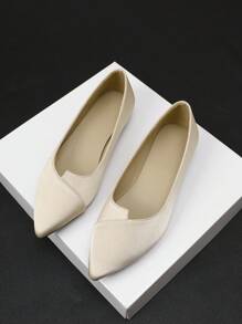 Flache Schuhe mit weicher Sohle, neue Ankunft Frühling & Herbst 2024, bequeme Slip-On Lässig Flache Schuhe mit Spitze, vielseitige Damen Sneaker in Großen Größen