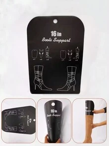 Molded Wrinkle-Resistant Black Matte Plastic Boot Shaper, New Style High Elasticity Tall Boot Stretcher