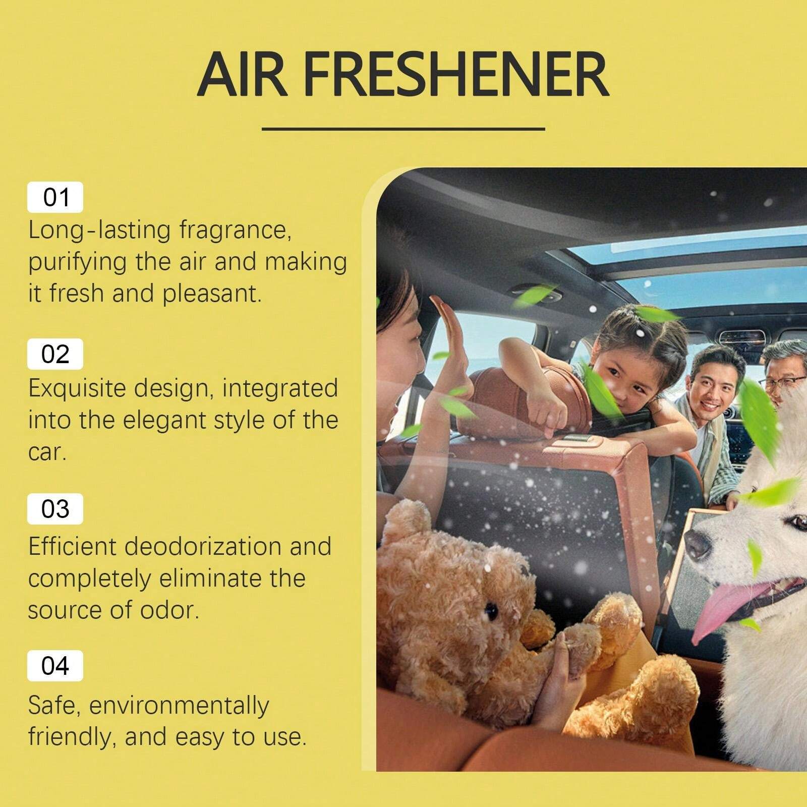 Perfume Solid Car Air Freshener Flavor 2026.Lemon Scented Solid Car Air Freshener, Portable In-Car Fragrance Balm ...