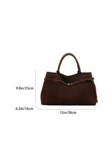 Bolso con hebilla de diseño único, nueva colección otoño-invierno 2024. Bolso casual de trabajo para mujer. Bolso de moda, bolso caliente de mujer para otoño e invierno. Bolsos de mano para damas.