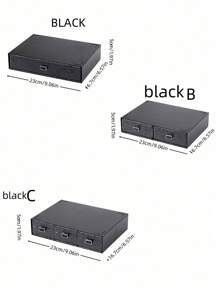 1 pezzo Scatola organizzativa da scrivania con texture ondulata, impilabile, multicolore