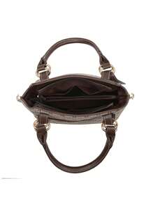 Fashion Large Capacity Tote Handbag, Floral Print Middle-Aged Women Shoulder Bag