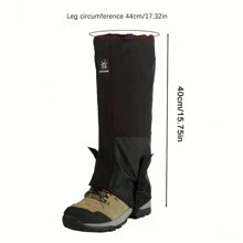 Unisex Outdoor Snow Leg Gaiters, Waterproof Breathable Anti-Sand Protective Leggings - Multicolor - View 3