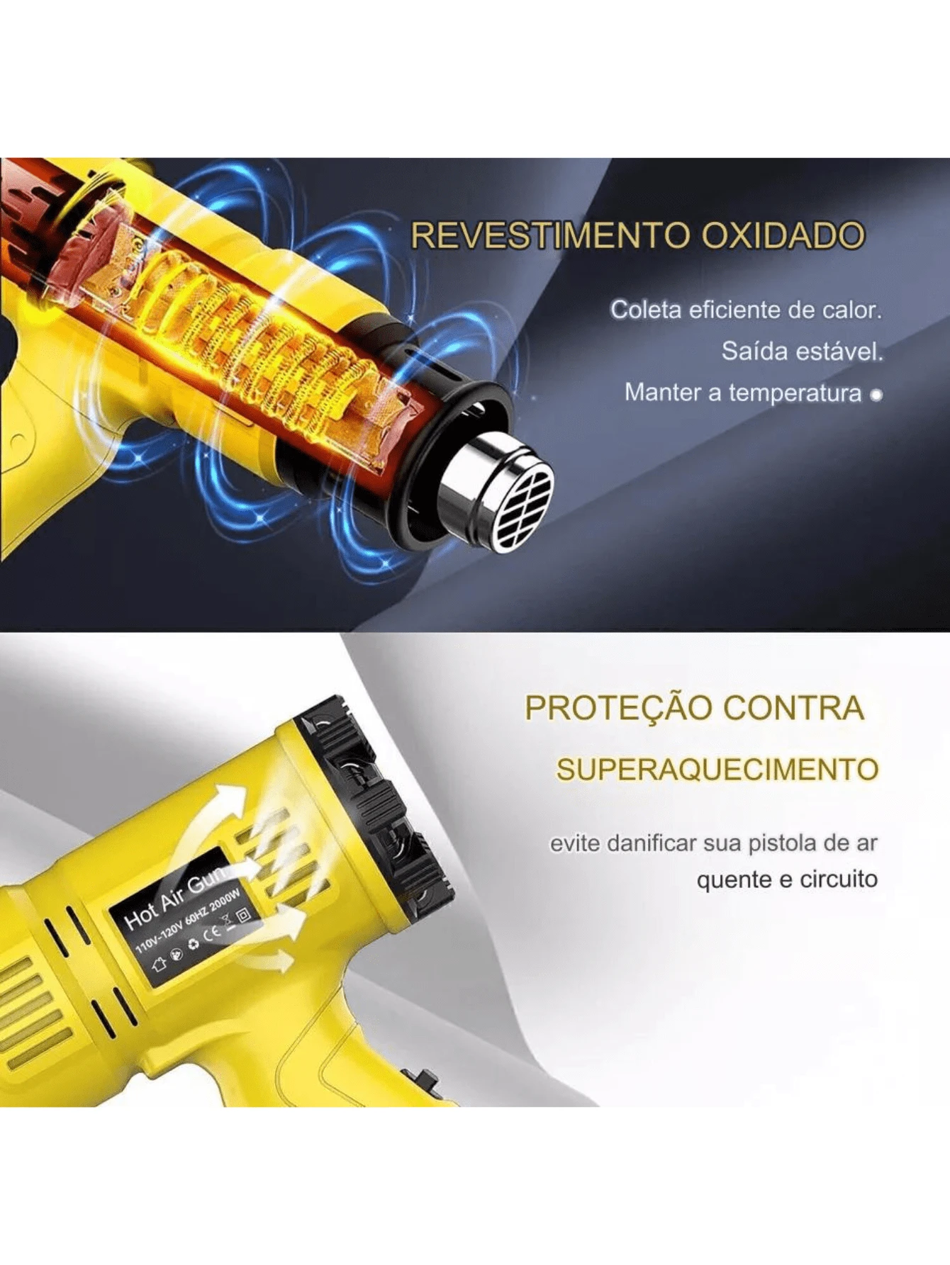 Heat Gun Heat Gun Kit Heavy Duty Hot Air Gun 1800W 110V Heat Gun For