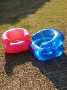 1pc PVC Inflatable Sofa Seats, Portable Air Sofa Chair Stool Suitable For Outdoor Camping, Picnic, Travel