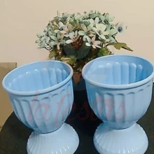 Party Kit 1 Plain Cake Stand 22cm + 4 Trays 26x15cm + 2 Small Tables + 2 Roman Vases - 薄荷藍 - 查看 4